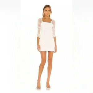 AMANDA UPRICHARD Tia Dress in Ivory- Size-medium